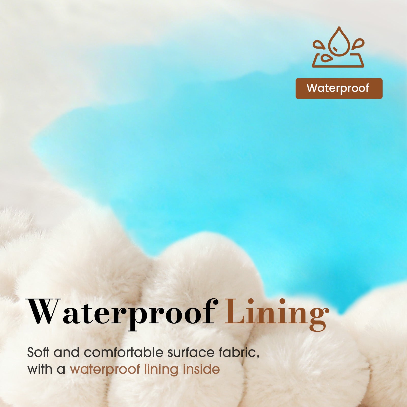 Orthopedic Dog Bed for Large Dogs with Waterproof Lining