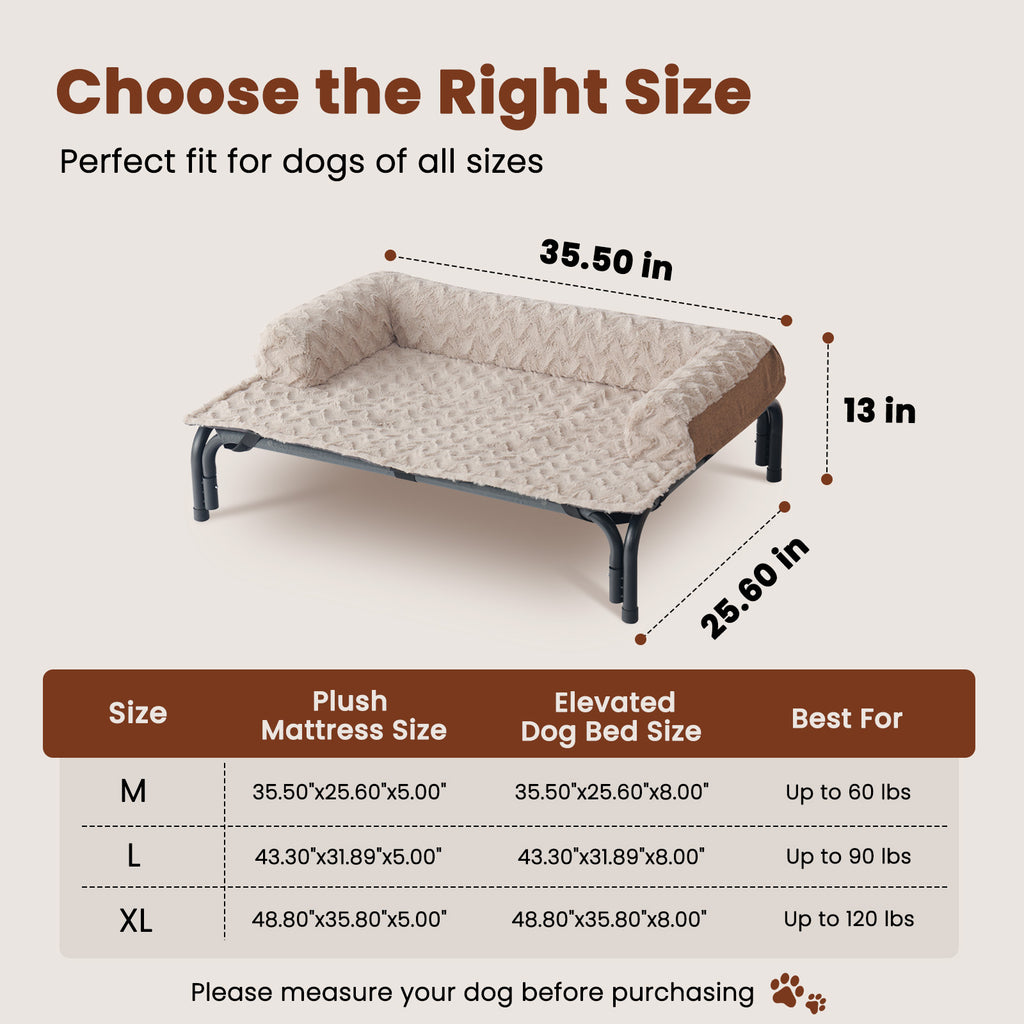 Plush Pet Mat for Dogs & Cats, Soft Cozy Dog Bed Mat for Elevated Dog Beds, Sofa, Floor & Car, Fluffy Pet Sleeping Pad for Home, Travel & Outdoor Use